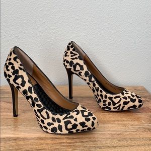 Dolce Vita Calf Hair Leopard Heels